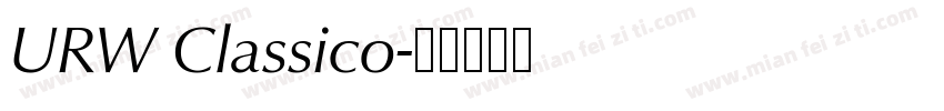 URW Classico字体转换